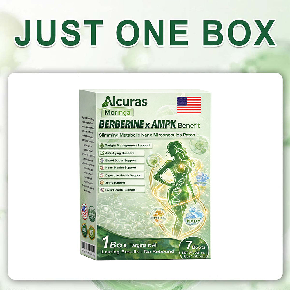 🔥Alcuras® Moringa 8-Benefit Slimming & Metabolic Nano Microneedle changes in 7 days)  For obesity, Loose Skin,diabetes, sleep apnea, joint issues, and more