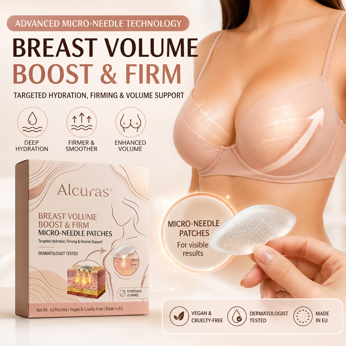🎁Alcuras® Targeted Breast Enhancement Advanced Nano Microneedle Patch