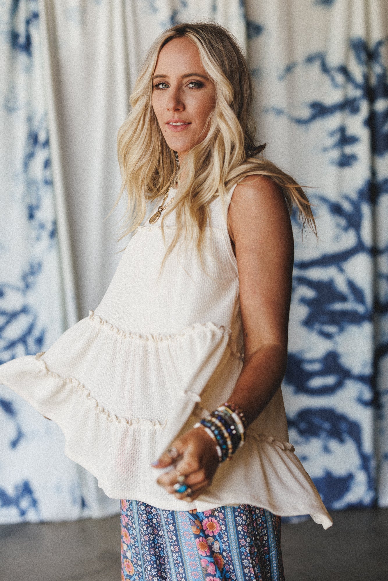 The Nest Dreamy Tiers Top - Cream