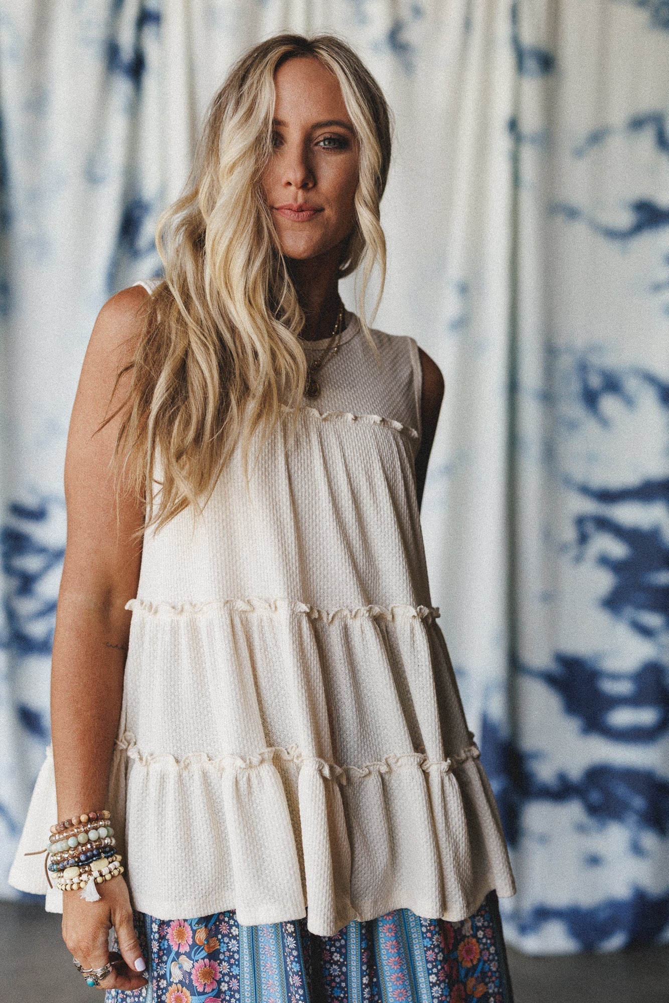 The Nest Dreamy Tiers Top - Cream