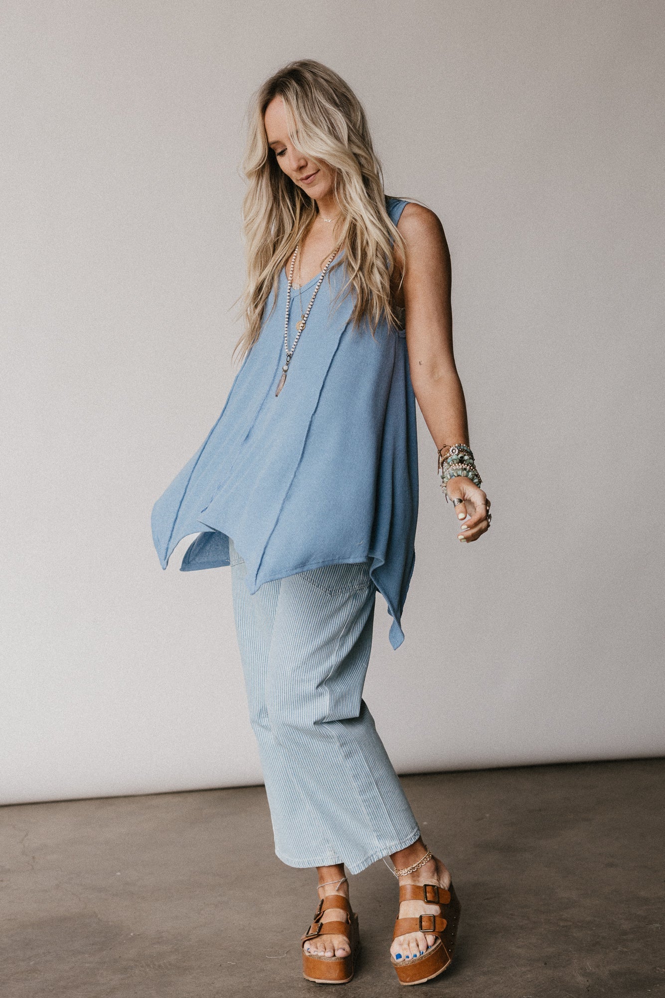 The Nest Drift Away Top - Denim