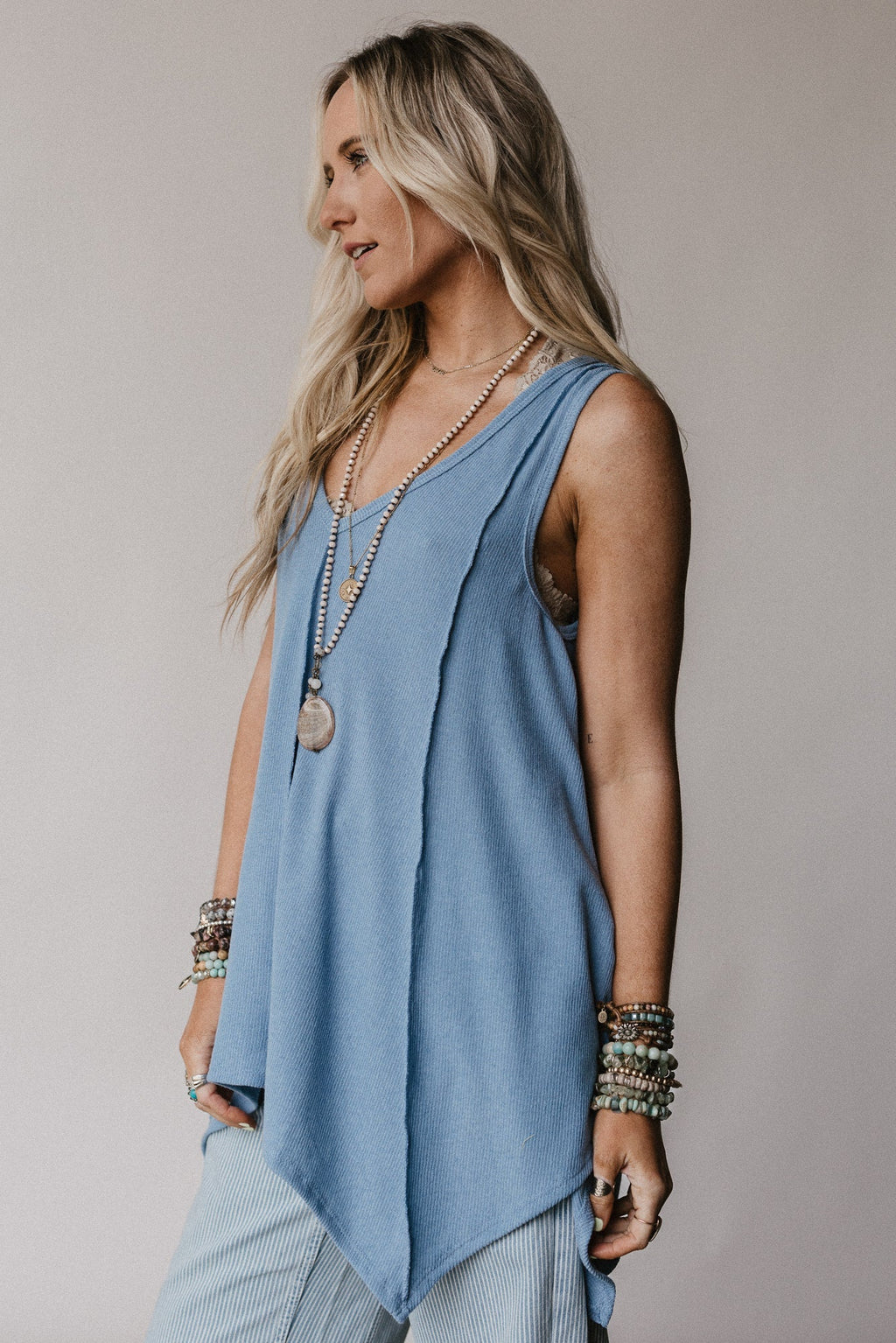 The Nest Drift Away Top - Denim