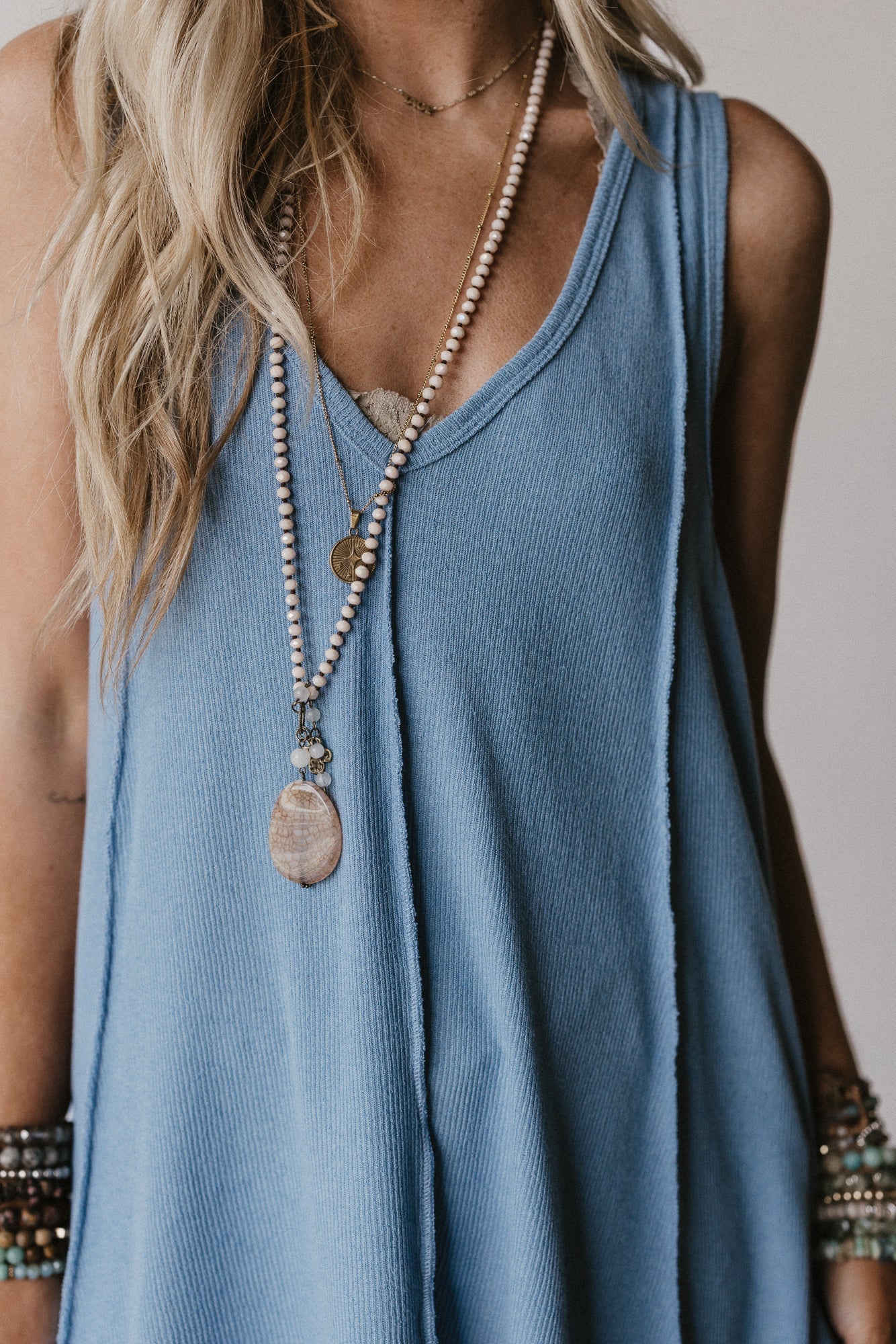 The Nest Drift Away Top - Denim