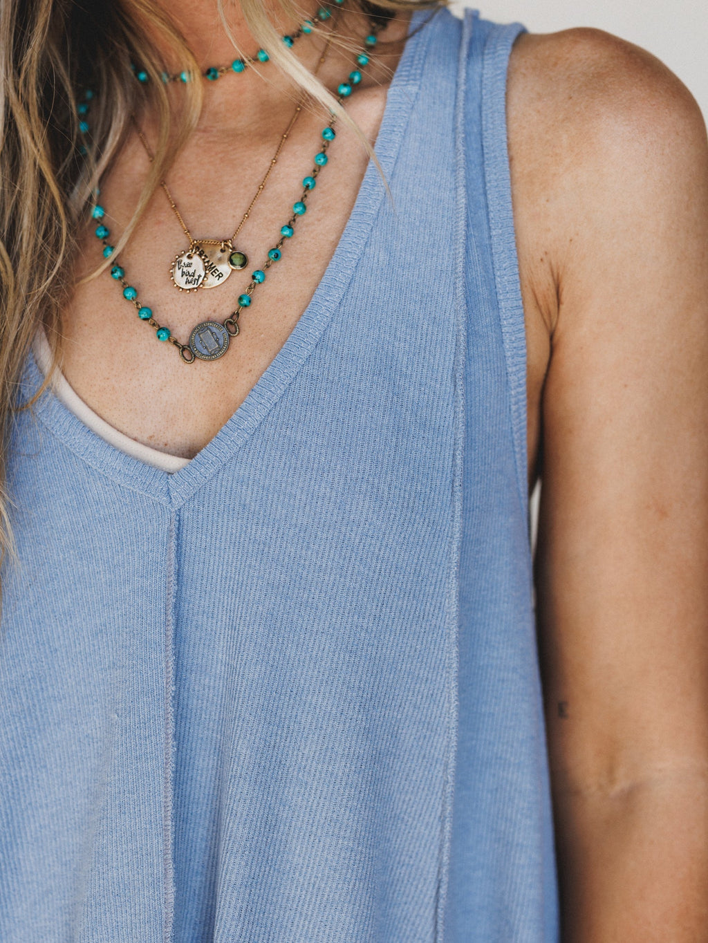 The Nest Drift Away Top - Denim