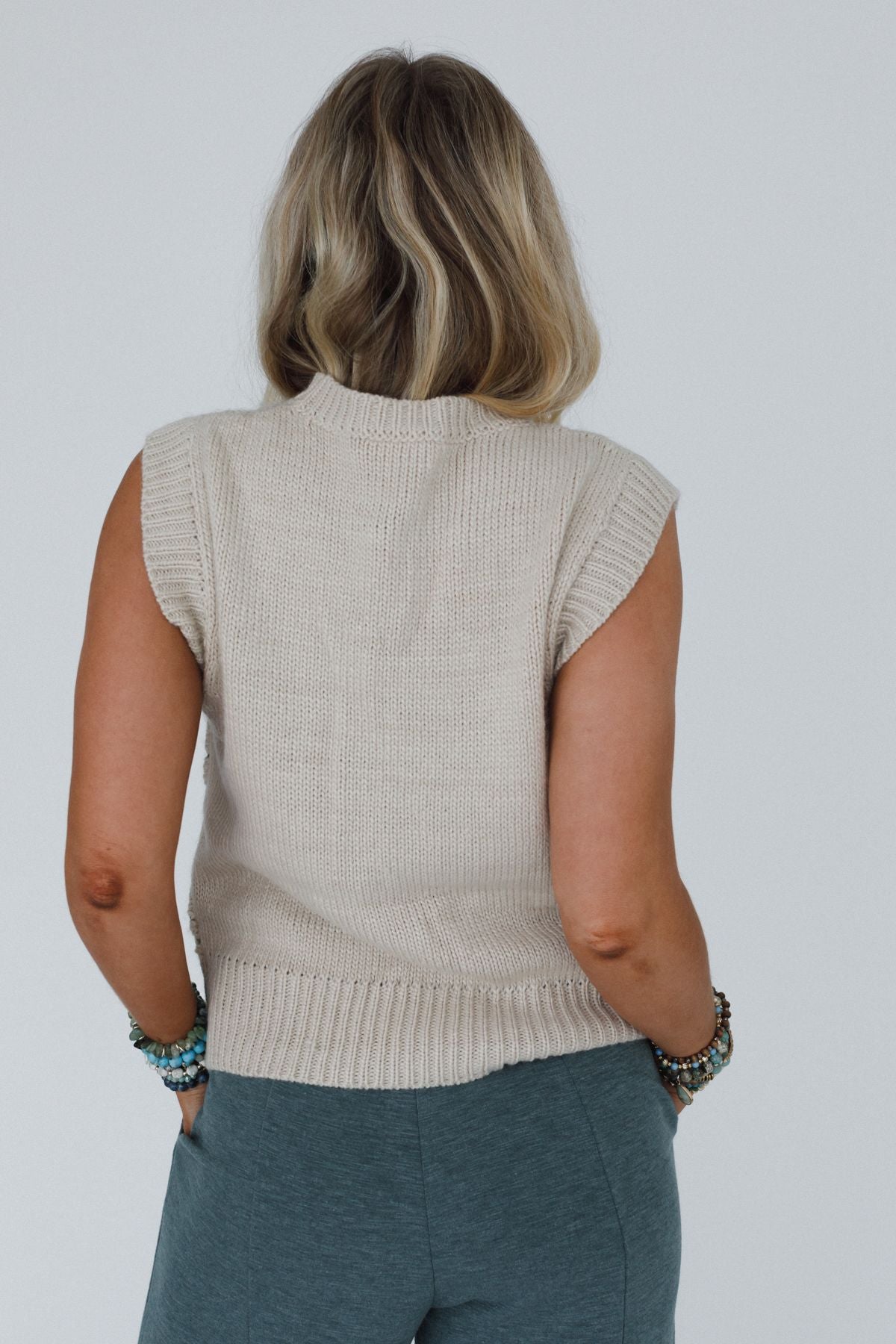 Retro Roadtrip Crochet Top - Natural