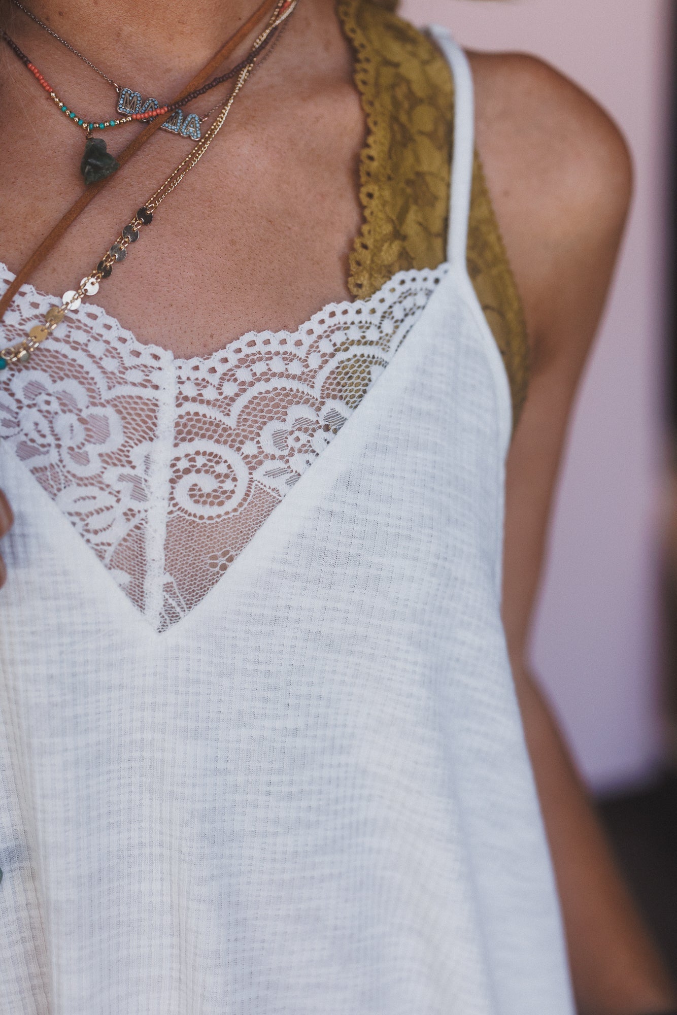 Forever Set Tank Top - Ivory