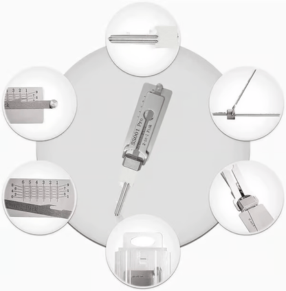 🔥 ⚒️Stainless Steel Master Key Decoder(Only applicable to Flat Key Lock)