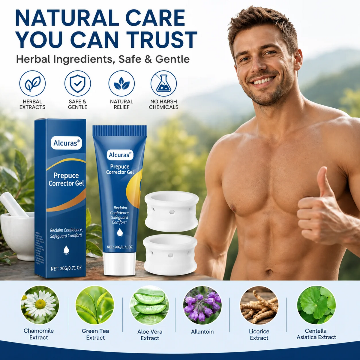 Alcuras® Gentle Foreskin Corrector Gel – Soothing, Natural Relief