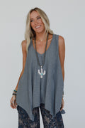 The Nest Drift Away Top - Charcoal